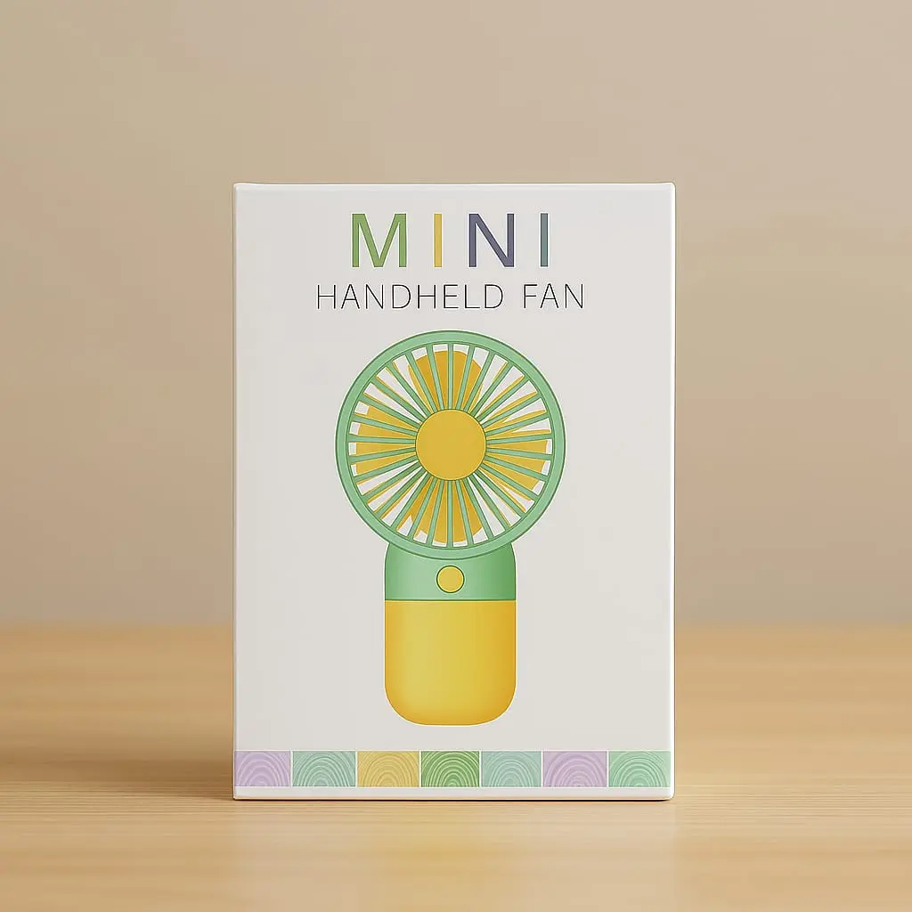 Portable Handheld Mini Fan – Rechargeable & Powerful Breeze