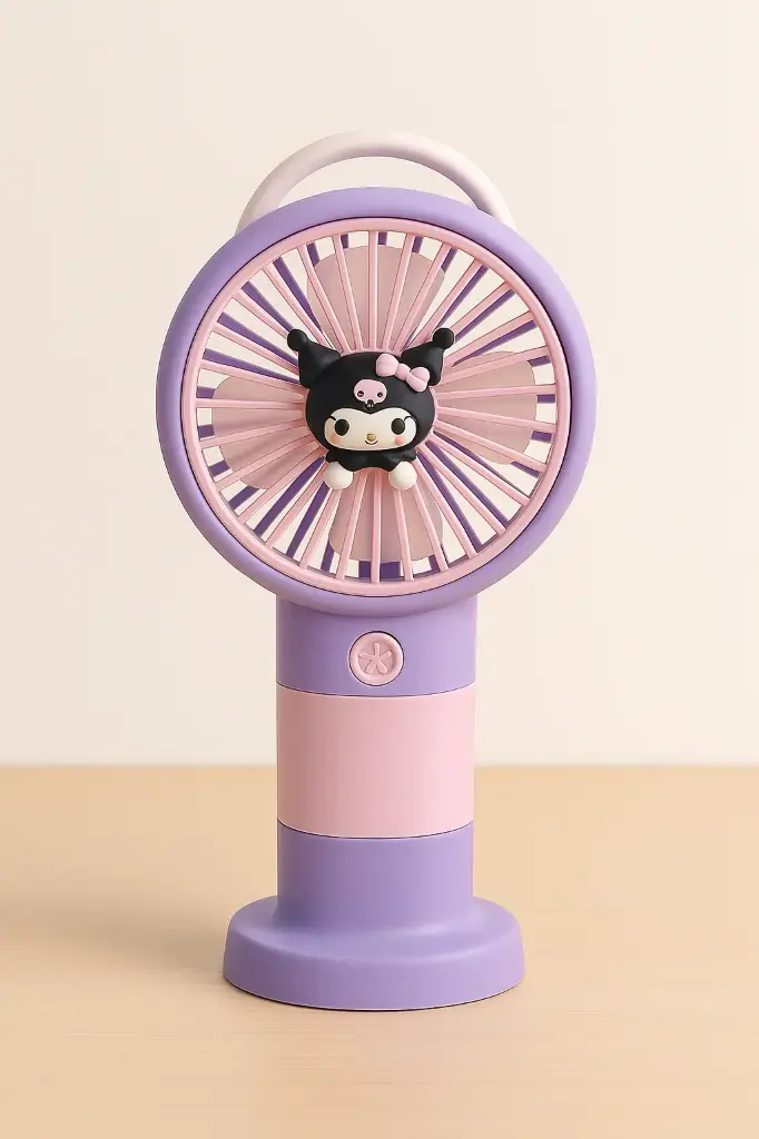 Cute Cartoon Mini Desk Fan – Silent & Stylish
