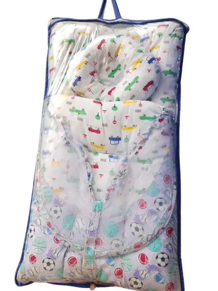 Newborn Infant Baby sleeping Bag Carrier With Head Pillow.