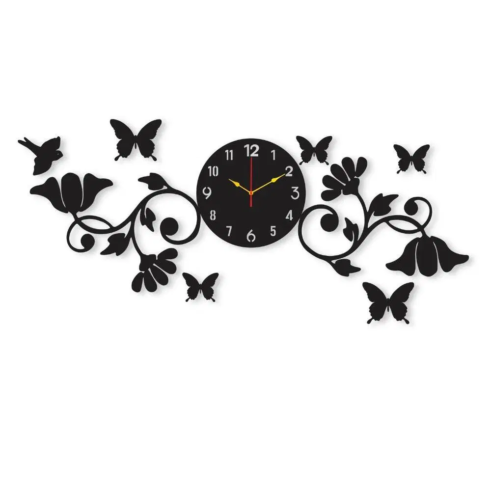 Butterfly Analogue Wall Clock 
