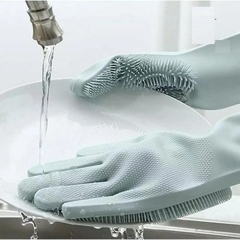 Rubber Magic Dishwashing Gloves 