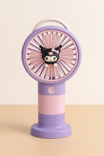Cute Cartoon Mini Desk Fan – Silent & Stylish