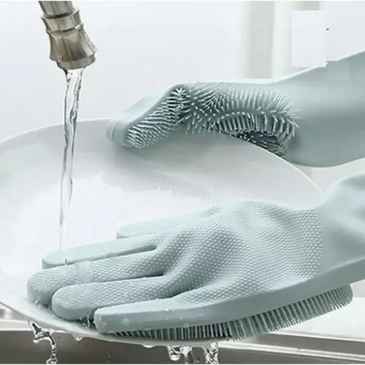 Rubber Magic Dishwashing Gloves 