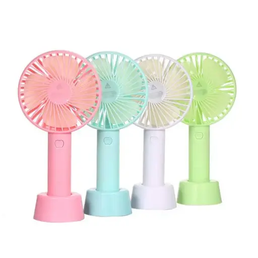 Compact Mini Rechargeable Fan - 1 Pc with 3 Adjustable Wind Speeds 